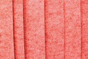 mjuk rosa Ränder känt textur material bakgrund. yta av tyg ull material för handgjort kreativ. scrapbooking, filtning Artikel. naturlig grov textil- fiber mönster foto