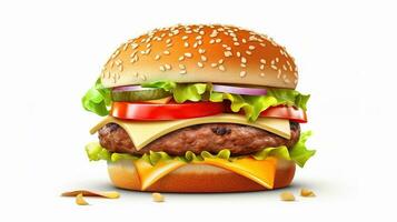 burger 3d generativ ai foto