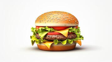 burger 3d generativ ai foto