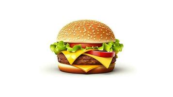 burger 3d generativ ai foto