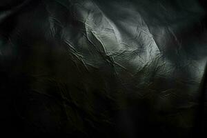 abstrakt mönster med svart läder textur bakgrund med moln Foto, i de stil av 8 K upplösning, mörk och kuslig, generera ai foto