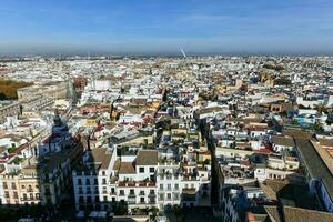 sevilla stad horisont - Spanien foto