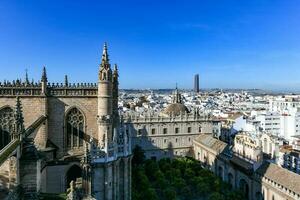 katedral av st. mary av de ser av sevilla - Spanien foto