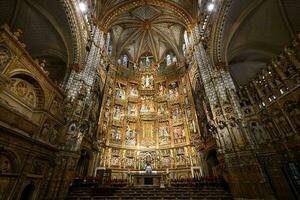 de primat katedral av helgon mary - toledo, Spanien foto