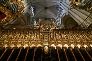 de primat katedral av helgon mary - toledo, Spanien foto