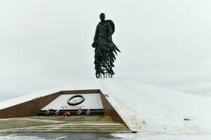 rzhev minnesmärke till de sovjet soldat foto