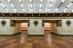 narvskaya station - helgon Petersburg, ryssland foto