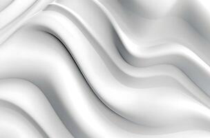 abstrakt vit grå glansig flytande Vinka bakgrund. ai genererad foto