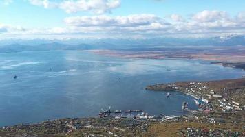 flygundersökning av petropavlovsk kamchatsky ryssland foto