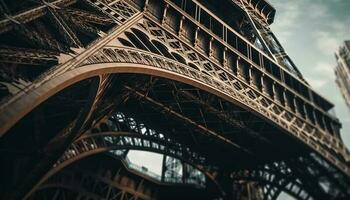 stål båge bro storlekar franska kultur och historia genererad förbi ai foto