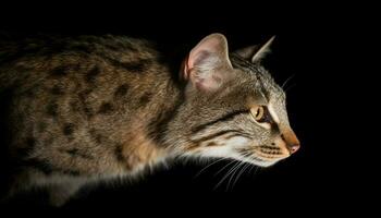 inhemsk katt, en kattdjur däggdjur, är en älskad hushåll djur- genererad förbi ai foto