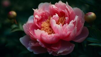 de vibrerande rosa daisy blomma lägger till skönhet till de trädgård genererad förbi ai foto