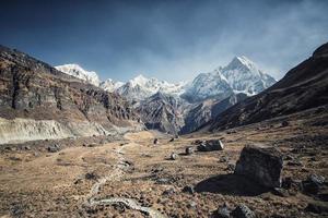 Annapurna naturskyddsområde i Nepal foto