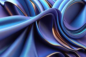 blå violett tyg abstrakt bakgrund generativ ai foto
