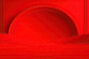 röd abstrakt bakgrund generativ ai foto