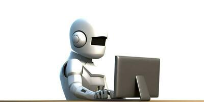 anonym robot hacker. begrepp av dataintrång Cybersäkerhet, Cyber brott, Cyber attack, etc. foto