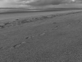 de strand av spiekeroog ö foto