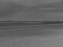 de strand av spiekeroog ö foto