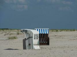 på de strand av spiekeroog foto