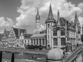 de stad av gent i belgien foto