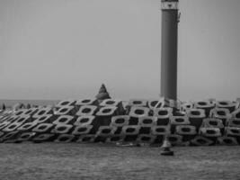 de stad av oostende och de belgisk kust foto