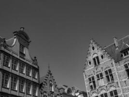 de stad av bruges i belgien foto