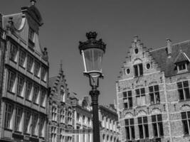 de stad av bruges i belgien foto