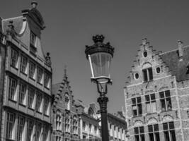 de stad av bruges i belgien foto