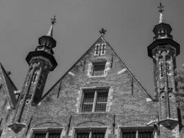 de stad av bruges i belgien foto