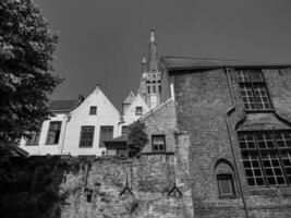 de stad av bruges i belgien foto