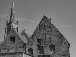 de stad av bruges i belgien foto