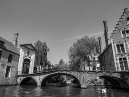 de stad av bruges i belgien foto