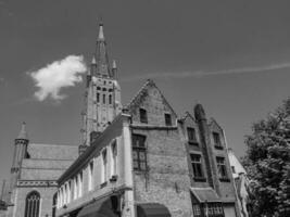 de stad av bruges i belgien foto