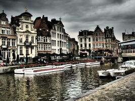 de stad av gent i belgien foto