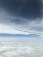 himmel se på ett flygplan foto