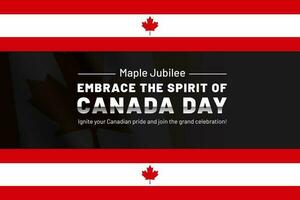 kanada dag baner affisch för din tillgång design i kanada dag foto