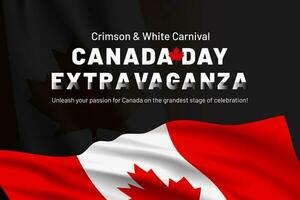 kanada dag baner affisch för din tillgång design i kanada dag foto