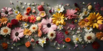 vår pastell bakgrund valentine pioner blomma tapet Färg vattenfärg design blomma. generativ ai. foto