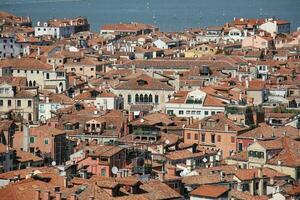 Venedig Italien 07 09 2022 . Venedig - de stad är belägen i de lagun av de adriatisk hav. foto