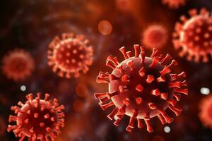illustration av virus celler foto