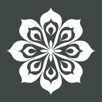 blomma logotyp vektor enkel abstrakt platt mandala tatuering växt Färg blomma floret blomma stencil foto