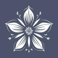 blomma logotyp vektor enkel abstrakt platt mandala tatuering växt Färg blomma floret blomma stencil foto