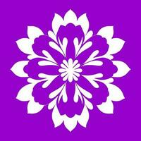 blomma logotyp vektor enkel abstrakt platt mandala tatuering växt Färg blomma floret blomma stencil foto