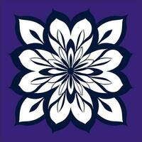 blomma logotyp vektor enkel abstrakt platt mandala tatuering växt Färg blomma floret blomma stencil foto