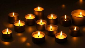 diwali firande symboliserar ljus välstånd lycka fredlig ljus olja lampa ai genererad foto