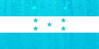 3d flagga av honduras på en glas foto
