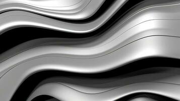 svart och vit silver- abstrakt bakgrund. skapas med generativ ai foto