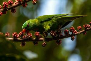 fjällbröstad lorikeet i Australien foto