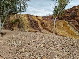 ockra gropar, nordlig territorium Australien foto