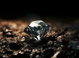 diamant skapas med generativ ai teknologi foto